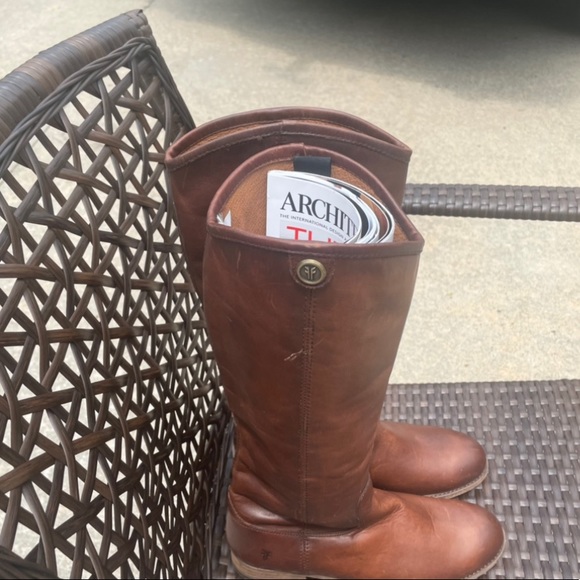 Frye size 61/2 leather boots never worn - Picture 2 of 9